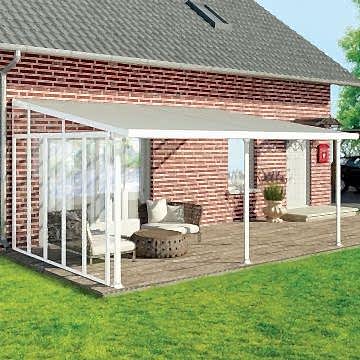 13' Palram Canopia Patio Cover Side Wall Series 4 - White