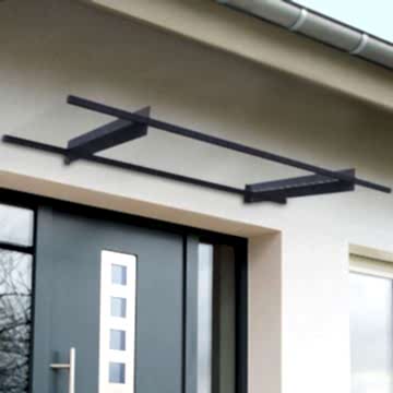 7' x 3' Palram Nancy 2050 Grey Door Canopy