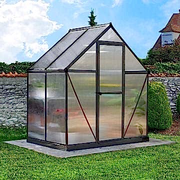 6' x 4' Palram Mythos Grey Greenhouse