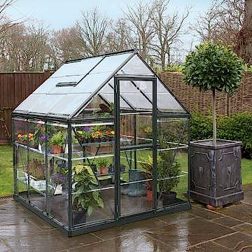 6' x 6' Palram Harmony Grey Greenhouse