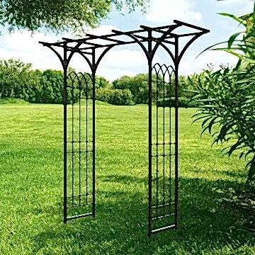 Panacea Gothic Metal Garden Arch 6'9 x 3'9 