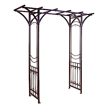 Panacea Park Lane Metal Garden Arch 6'9 x 6'3 
