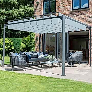 10' x 10' Garden Must Haves Pandora Leaf Adjustable Garden Gazebo (3m x 3m)