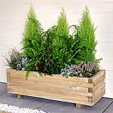 Forest Agen Wooden Garden Planter 3'x1' 
