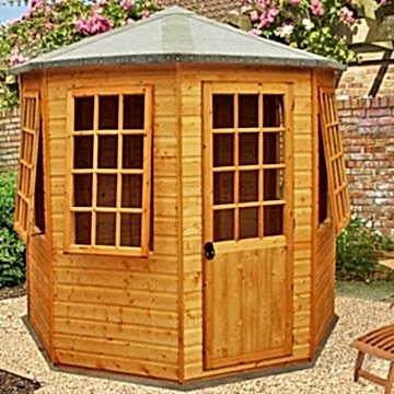 8'3 x 8'3 (2.5x2.5m) Shire Arreton Octagonal Summerhouse