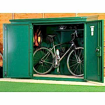 6' x 3' Asgard Annexe Police Approved Metal Bike Shed (1.83m x 0.92m)