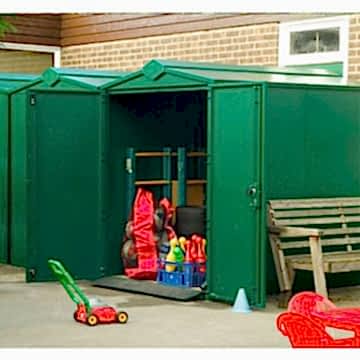 5' x 7' Asgard Centurion Police Approved Security Metal Shed (1.52m x 2.18m)