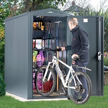 3'6 x 7'4 Asgard Sentry Metal Bike Shed (1.06m x 2.23m) 