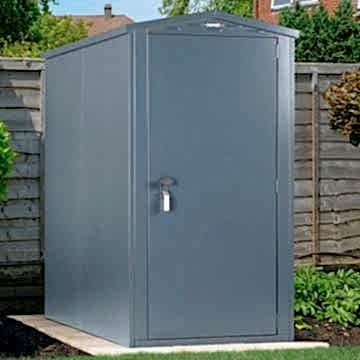 3'6 x 7'4 Asgard Sentry Slimline Metal Shed (1.06m x 2.23m)