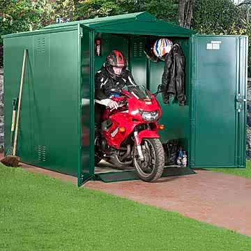 5'2 x 9' Asgard Secure Motorbike Garage (1.58m x 2.74m)