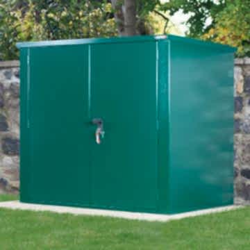 5' x 3' Asgard Securestore Metal Shed - Green (1.5m x 0.95m)