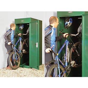 2'6 x 3'6 Asgard Premium Vertical Bike Storage Locker (0.8m x 1.1m) 
