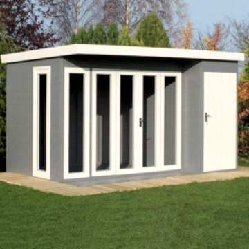 12'x8' (3.6x2.4m) Shire Aster Combination Wooden Contemporary Summerhouse
