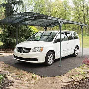 16x10 Palram Grey Carport Atlas 5000