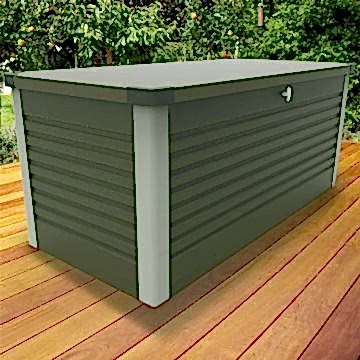 4x2 Trimetals Green Patio Box 