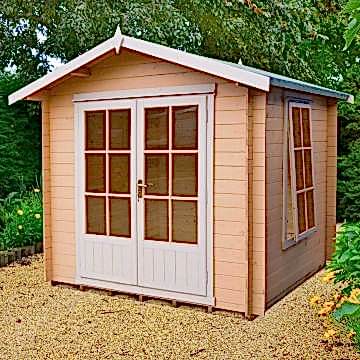 7x7 (2.1x2.1m) Barnsdale 19mm Log Cabin 