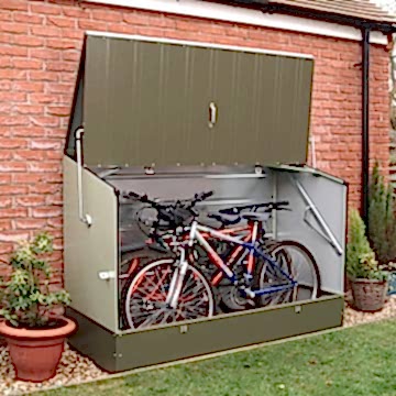 6' x 3' (1.96x0.89m) Trimetals Metal Bicycle Store
