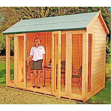 10'3 x 6'5 (3.1x1.9m) Shire Blenheim Summerhouse 