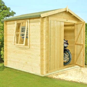7x7 Shire Bradley 19mm Double Door Cabin 