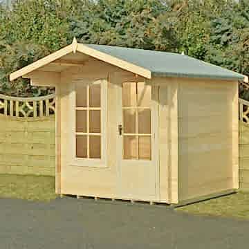 8x8 (2.4x2.6m) Crinan 19mm Log Cabin 