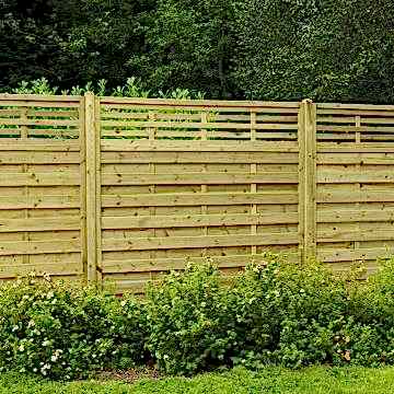 Forest 6' x 6' Kyoto Pressure Treated Decorative Fence Panel