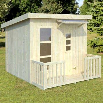 7x5 (2.1x1.5m) Palmako Aksel 16mm Kids Cabin 
