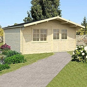 17x15 (5.1x4.5m) Palmako Britta 40mm Log Cabin 