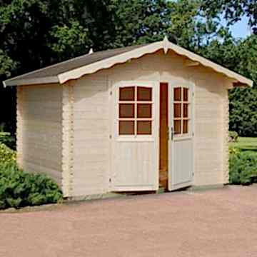 11x9 (3.3x2.7m) Palmako Vivian 28mm Log Cabin 