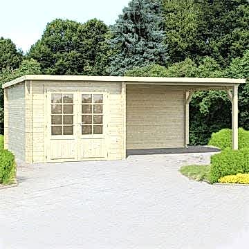 20x10 (6x3m) Palmako Marseille 1 28mm Log Cabin 