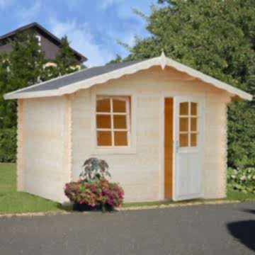 8x7 (2.6x2.1m) Palmako Laura 1 28mm Log Cabin 