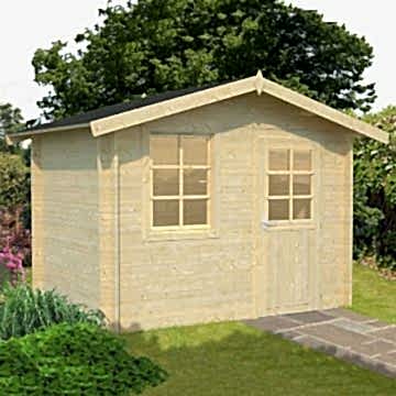 10x7 (3x2.0m) Palmako Klara 28mm Log Cabin 