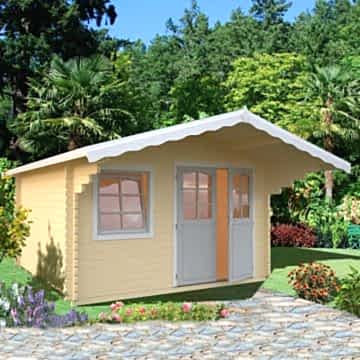 13x13 (3.9x3.9m) Palmako Sally 44mm Log Cabin 
