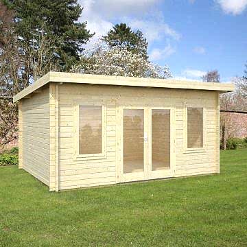 15x11 (4.7x3.7m) Palmako Jodie 44mm Log Cabin 
