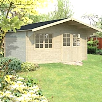15x15 (4.5x4.5m) Palmako Britta 40mm Log Cabin 