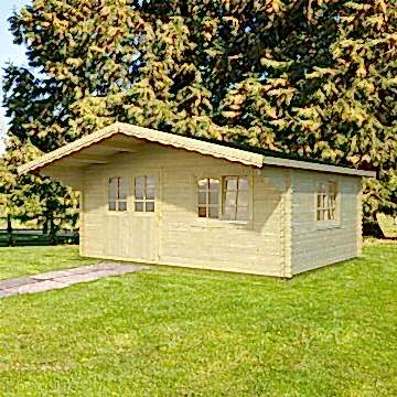 17x12 (5.3x4.1m) Palmako Jessica 44mm Log Cabin 