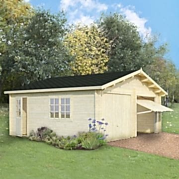19'x17' (5.7 x 5.1m) Palmako Double Garage - Up and Over Door