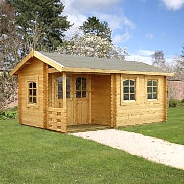 17x10 (5.3x3.2m) Palmako Susanna 44mm Log Cabin 