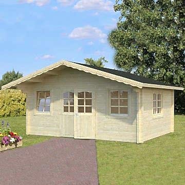 18x14 (5.4x4.2m) Palmako Helena 70mm Log Cabin 