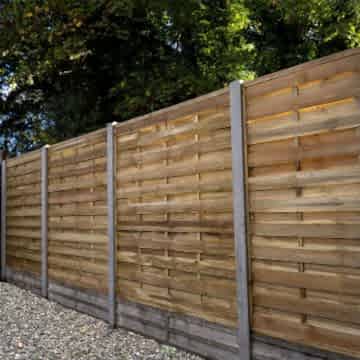 Forest 6’ x 6’ Pressure Treated Decorative Flat Top Fence Panel (1.8m x 1.8m)