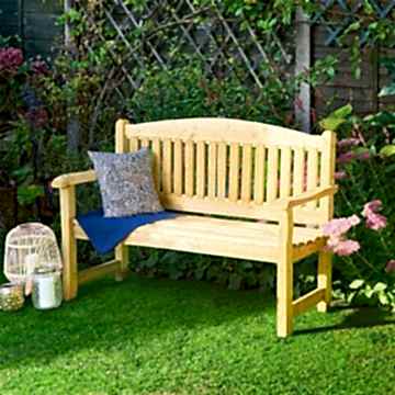 Forest Harvington Wooden Garden Bench 4’0 x 2’0 (1.22m x 0.60m)