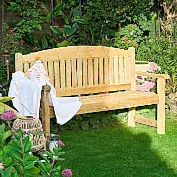 Forest Harvington Wooden Garden Bench 5’0 x 2’0 (1.52m x 0.60m)