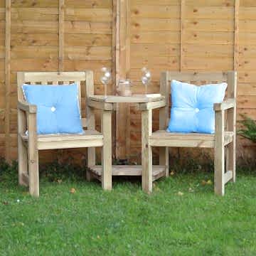 Forest Harvington Wooden Garden Love Seat 6'x2' 