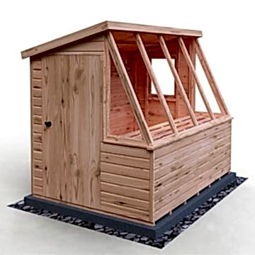 6' x 8' Shire Iceni Pent Potting Shed (1.83m x 2.5m)