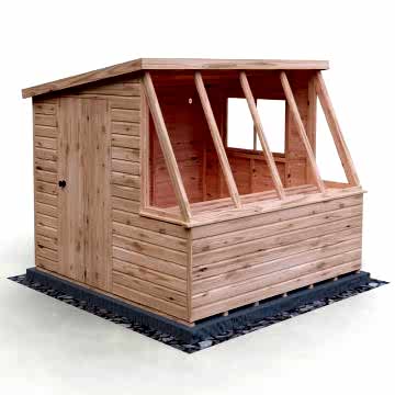 8' x 8' Shire Iceni Pent Potting Shed (2.5m x 2.5m)