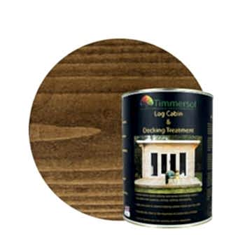 Timmersol Jacobean Walnut Log Cabin & Decking Treatment (5 Litres)