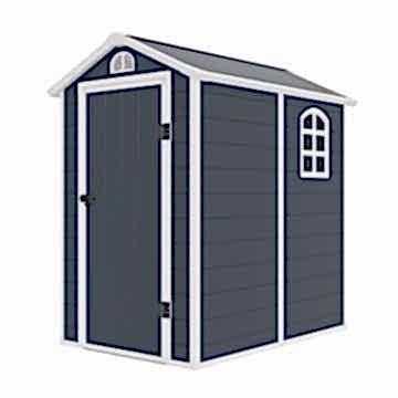 4' x 6' Jasmine Plastic Shed with Foundation Kit 4' x 6' Jasmine Plastic Shed with Foundation Kit