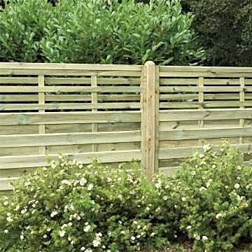 Forest 6' x 4' Kyoto Pressure Treated Decorative Fence Panel