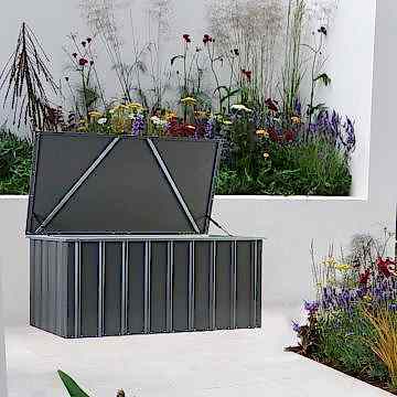 5x3 Lotus Anthracite Grey Cushion Storage Box