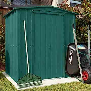 6x5 Lotus Heritage Green Metal Shed 6x5 Lotus Heritage Green Metal Shed