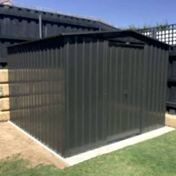 10' x 10' Lotus Anthracite Grey Apex Metal Shed